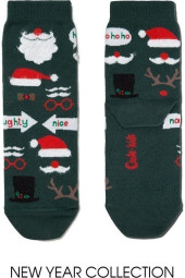 Шкарпетки дитячі Conte-kids Новорічні 18С-86СП (378) Патчі з пухнастою ниткою