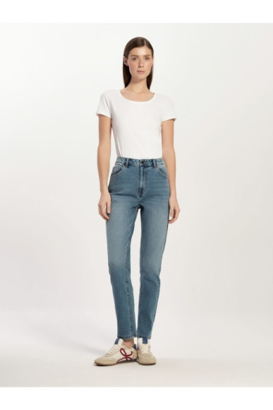 Джинси жіночі Conte slim CON-826 з ефектом потертості