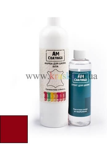 Набор для покраски кожаного кресла - Бордовый AM Coatings