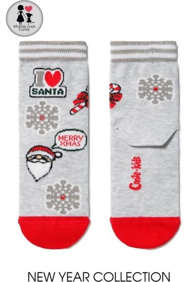 Шкарпетки дитячі Conte-kids Новорічні (381) &quot;Санта Клаус&quot;
