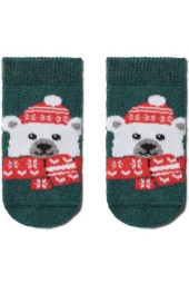 Шкарпетки дитячі Conte-kids Новорічні 19С-73СП (442) махрова стопа, пухнаста нитка