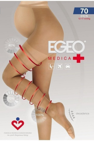 Колготки жіночі Egeo Medica 70 Den компресійні для вагітних