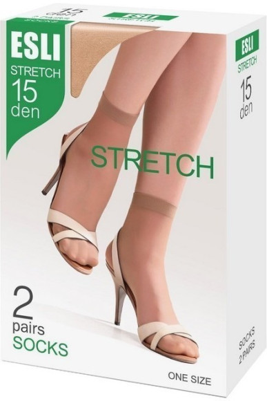 Шкарпетки жіночі Esli Stretch 15 Den 2 пари поліамідні