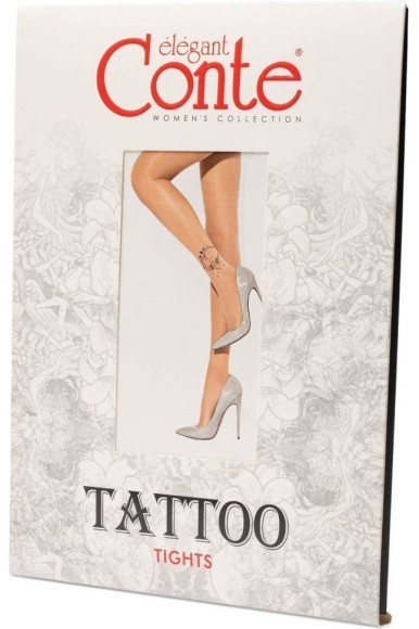 Колготки жіночі Conte Fantasy Tattoo з малюнком Moon Art Колготки жіночі Conte Fantasy Tattoo з малюнком Moon Art