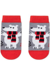 Шкарпетки дитячі Conte-kids Новорічні 21С-64СП (647) Білий ведмедик