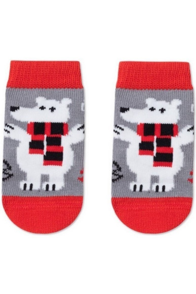 Шкарпетки дитячі Conte-kids Новорічні 21С-64СП (647) Білий ведмедик