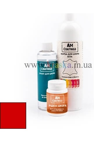Набор для покраски и реставрации кожаного кресла - Красный AM Coatings